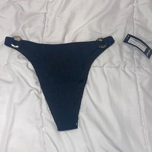 Black High-Leg Bikini Bottoms